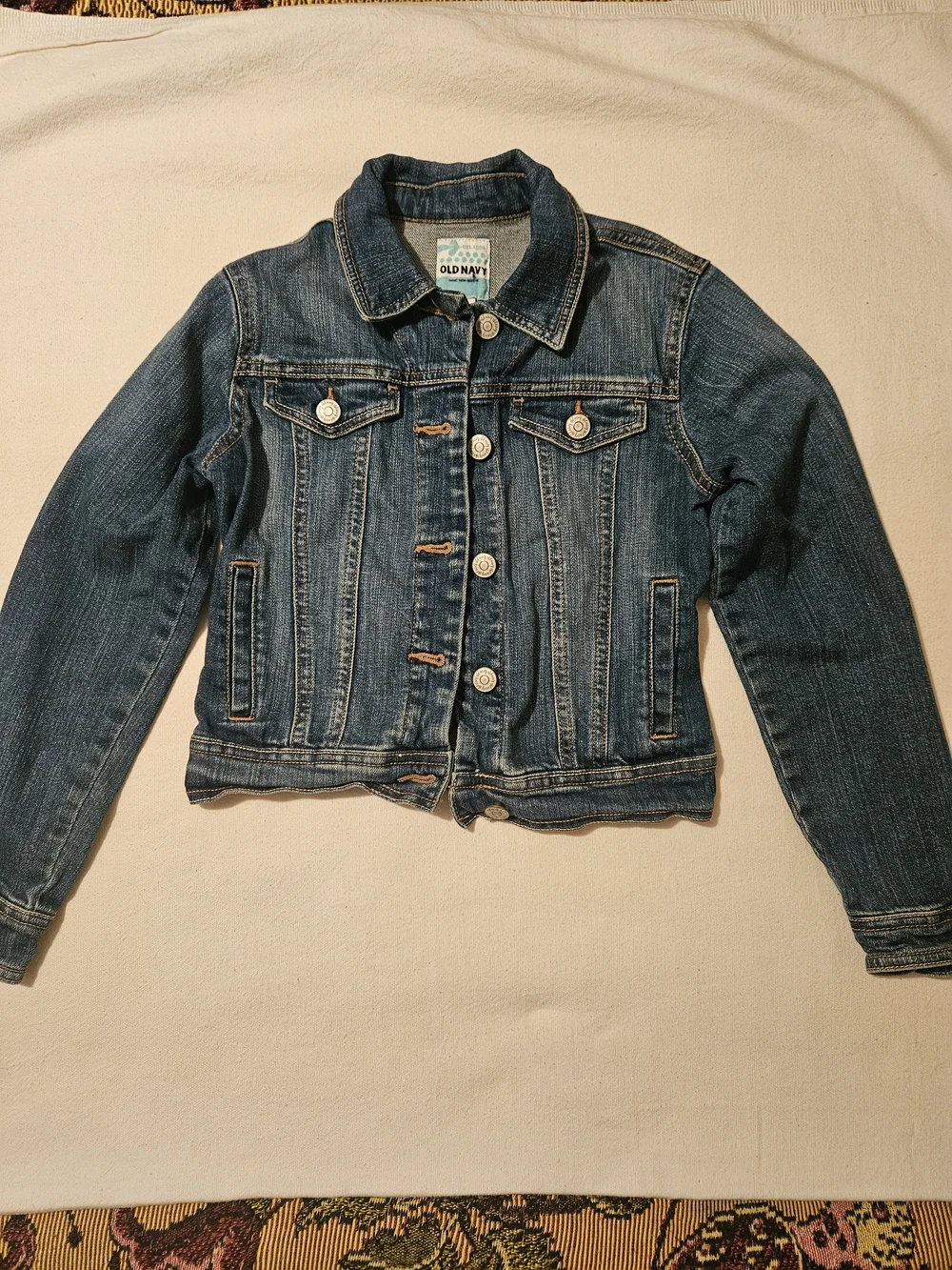 Old Navy Girls' Dark Blue Denim Jacket